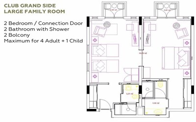 Large family 2 bedroom
