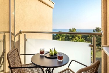 Superior double room with seaside balcony