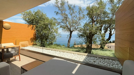Suite 1 Bedroom with Ionian Sea View