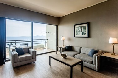 Suite 1 Bedroom with Sea View