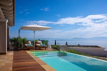 Villa 1 Bedroom Private Pool with Ionian Sea View