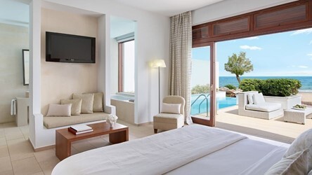Luxury 2-Bedroom Beach Villa Sea Front With Private Pool & Garden
