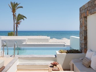 Amirandes 2-Bedroom Dream Villa With Courtyard, Sea View & Private Pool